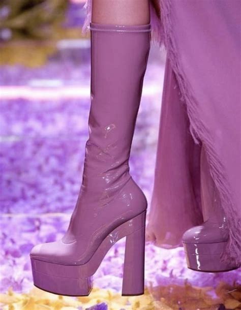 atelier versace patent leather go go boots|Versace atelier 2015.